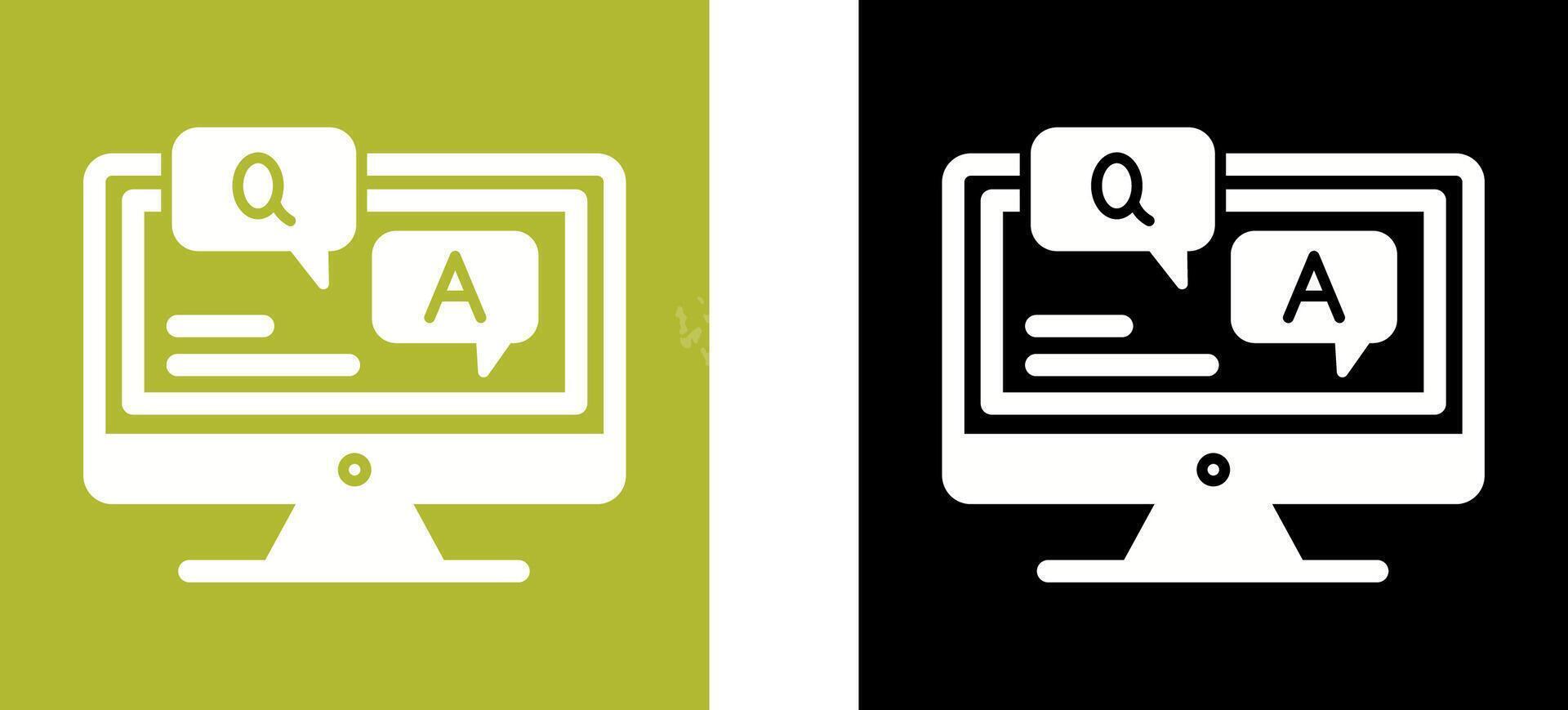 Faq Icon Design vector
