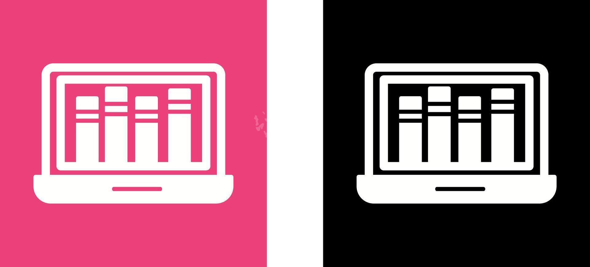Online Library Icon Design vector