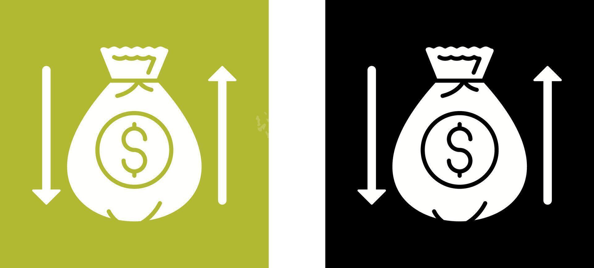 Money Bag Icon Design vector