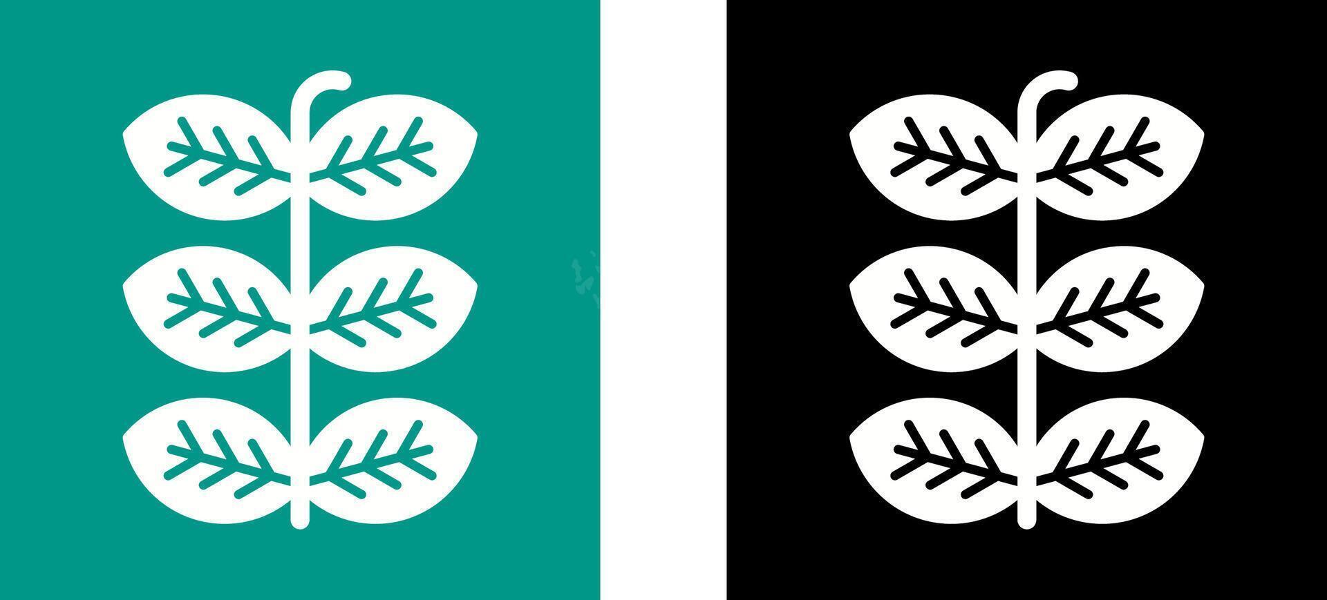 Tobacco Leafs Icon Design vector