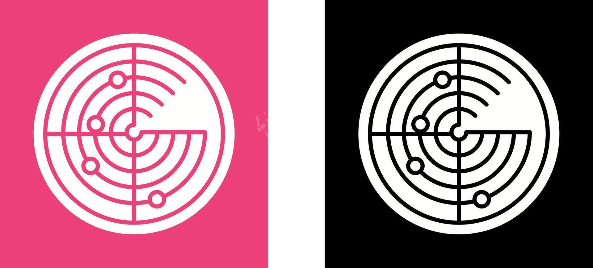 Radar Icon Design vector