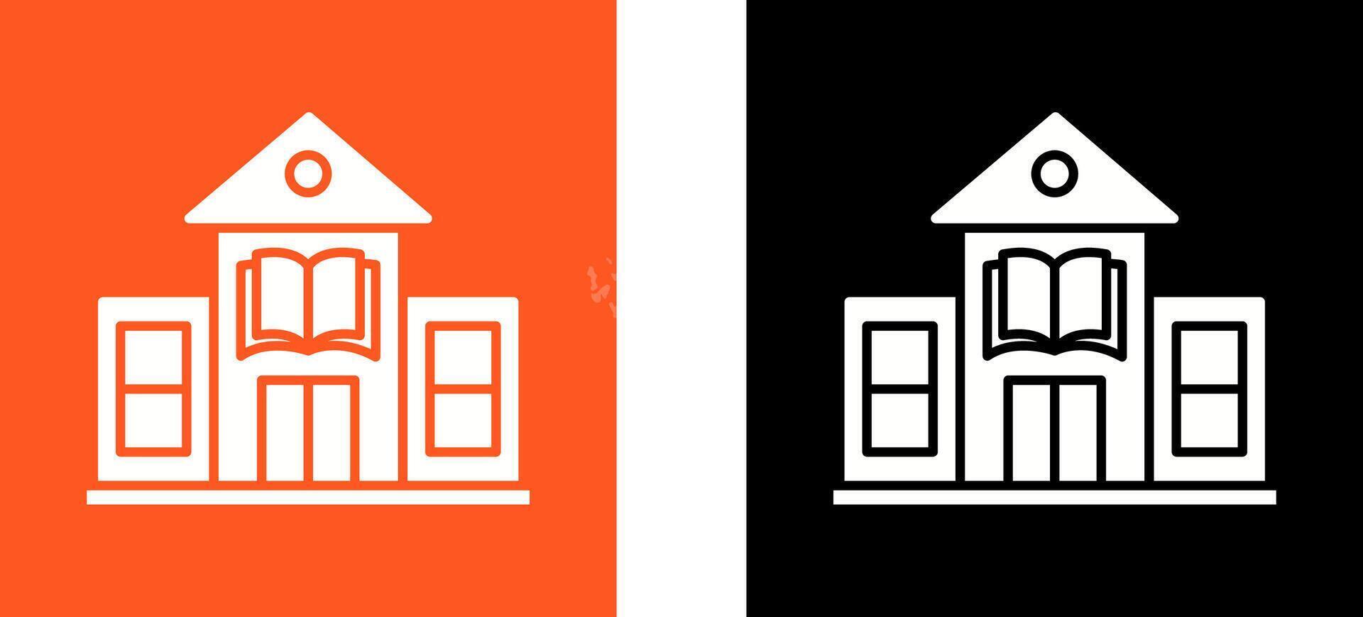 Library Building Icon Design vector