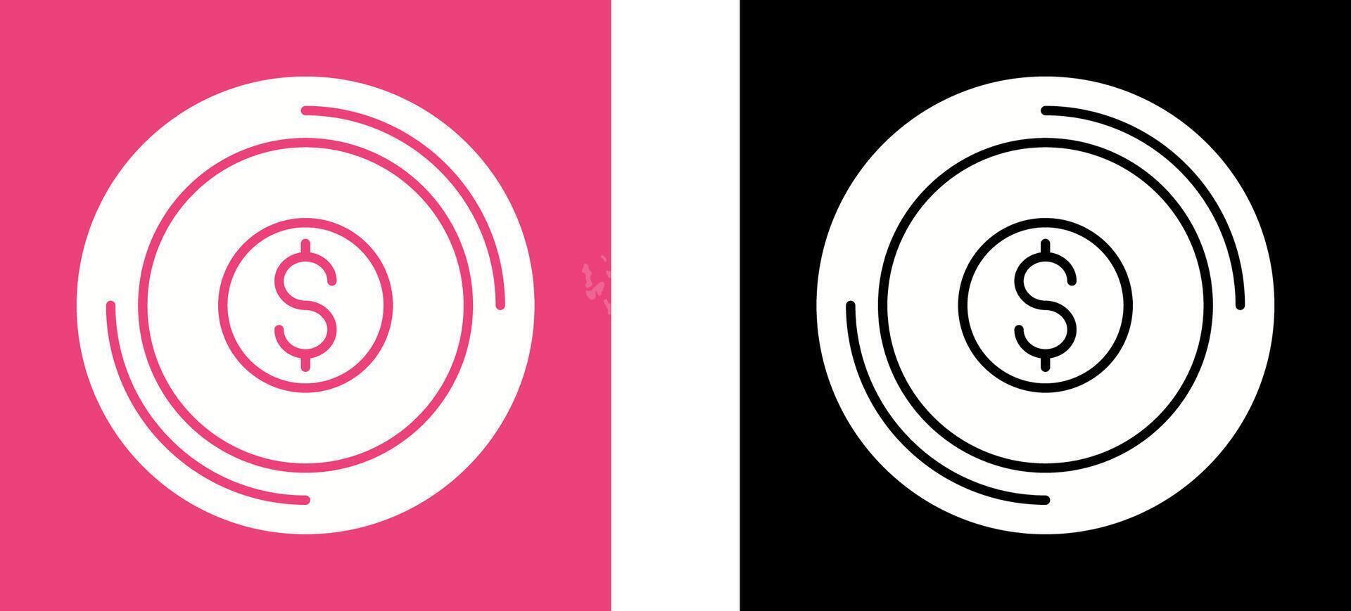 Coin Icon Design vector