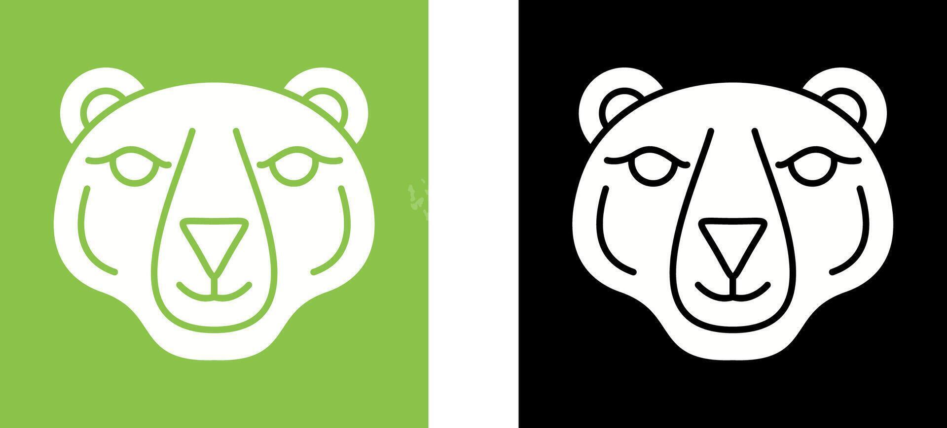 Polar Bear Icon Design vector