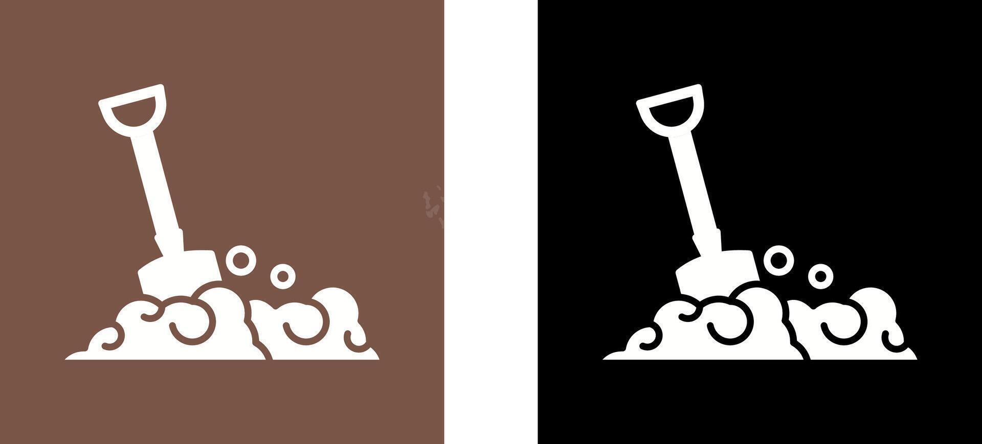 Shovel Icon Design vector