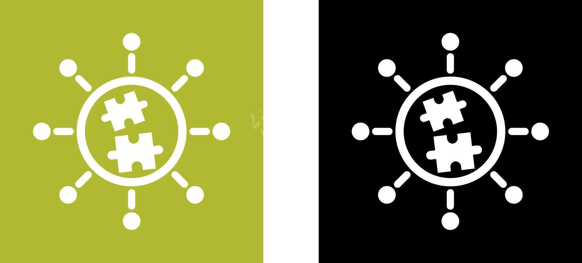 Puzzle Icon Design vector