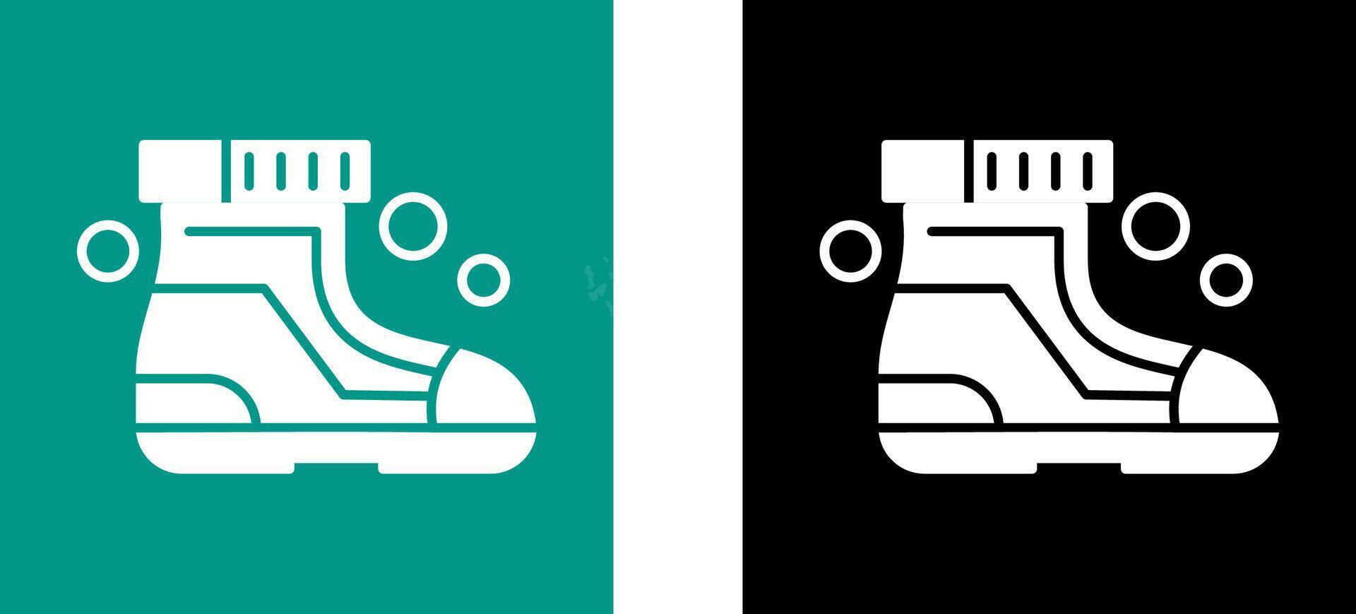 Ski Boots Icon Design vector