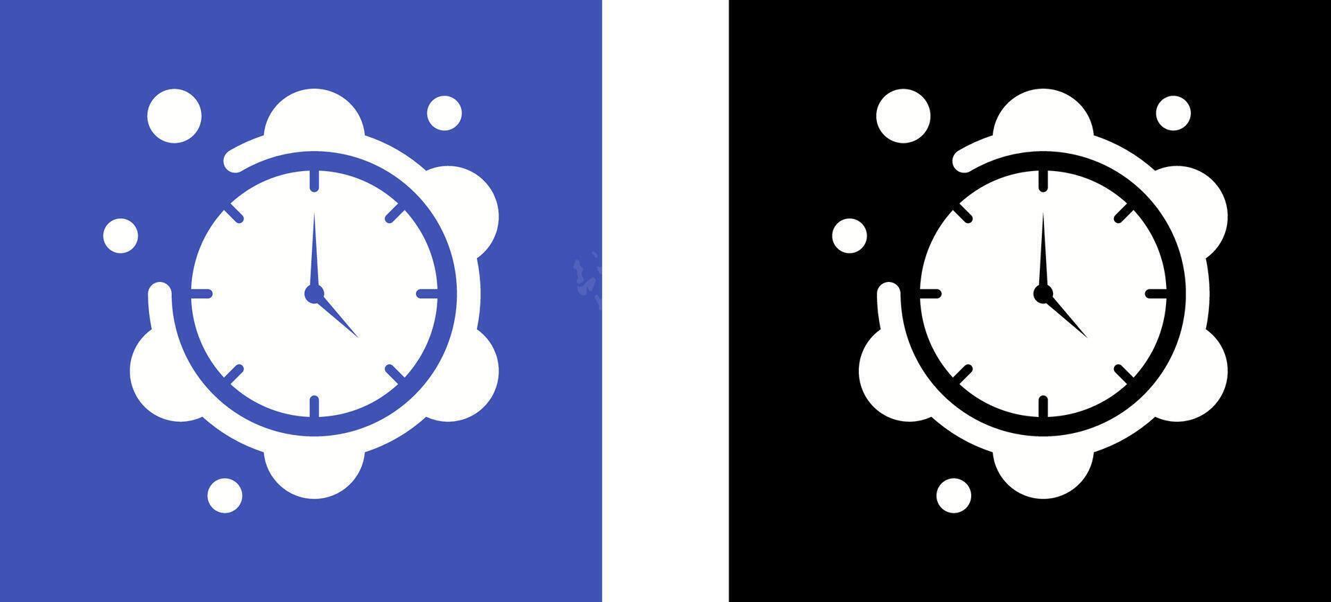 Clock Icon Design vector