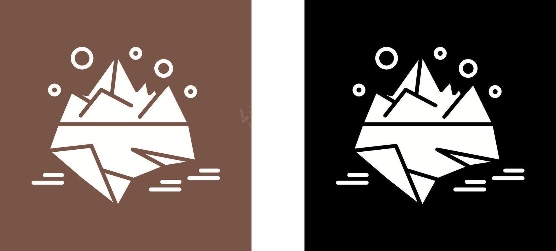 Iceberg Icon Design vector