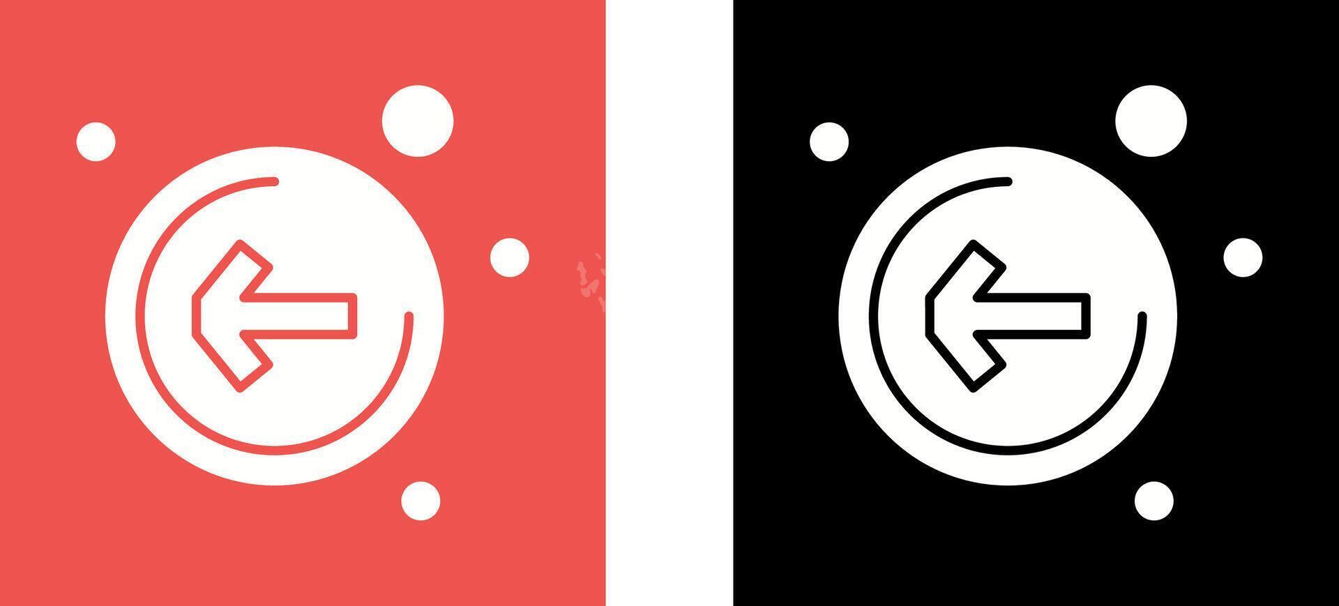 Left Arrow Icon Design vector