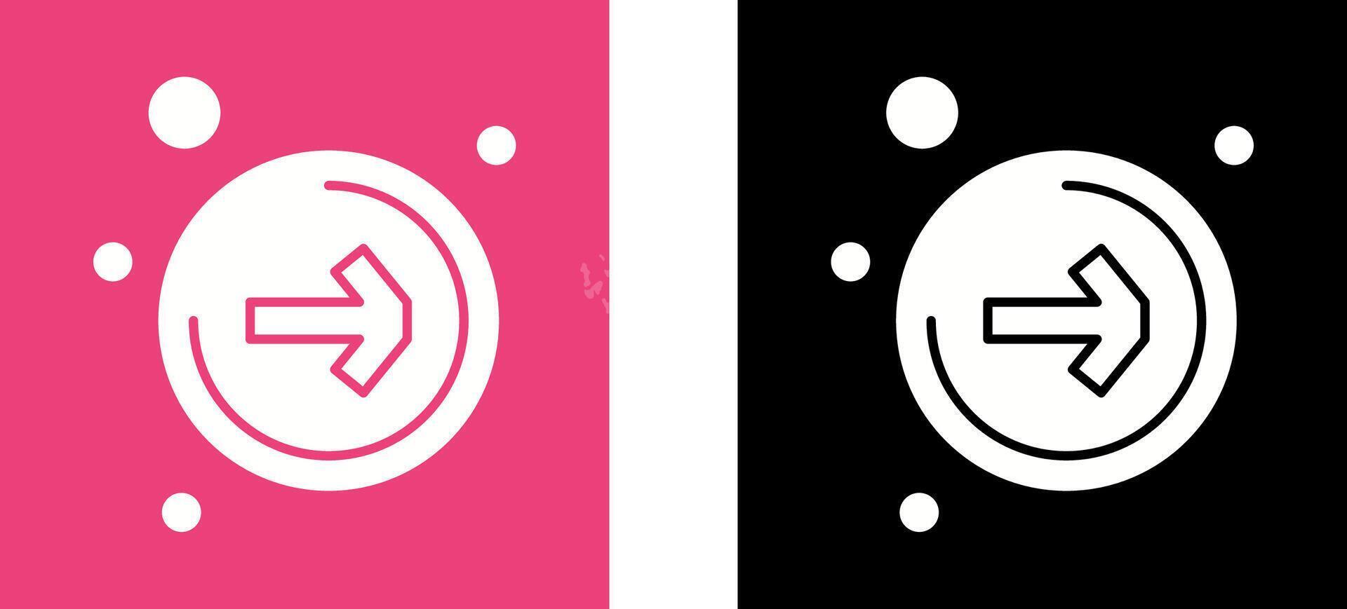 Right Arrow Icon Design vector