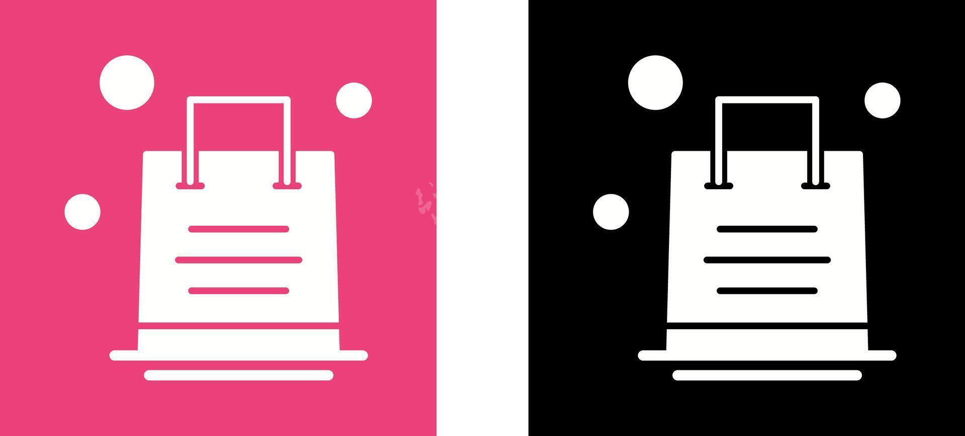 Shopping Bag Icon Design vector