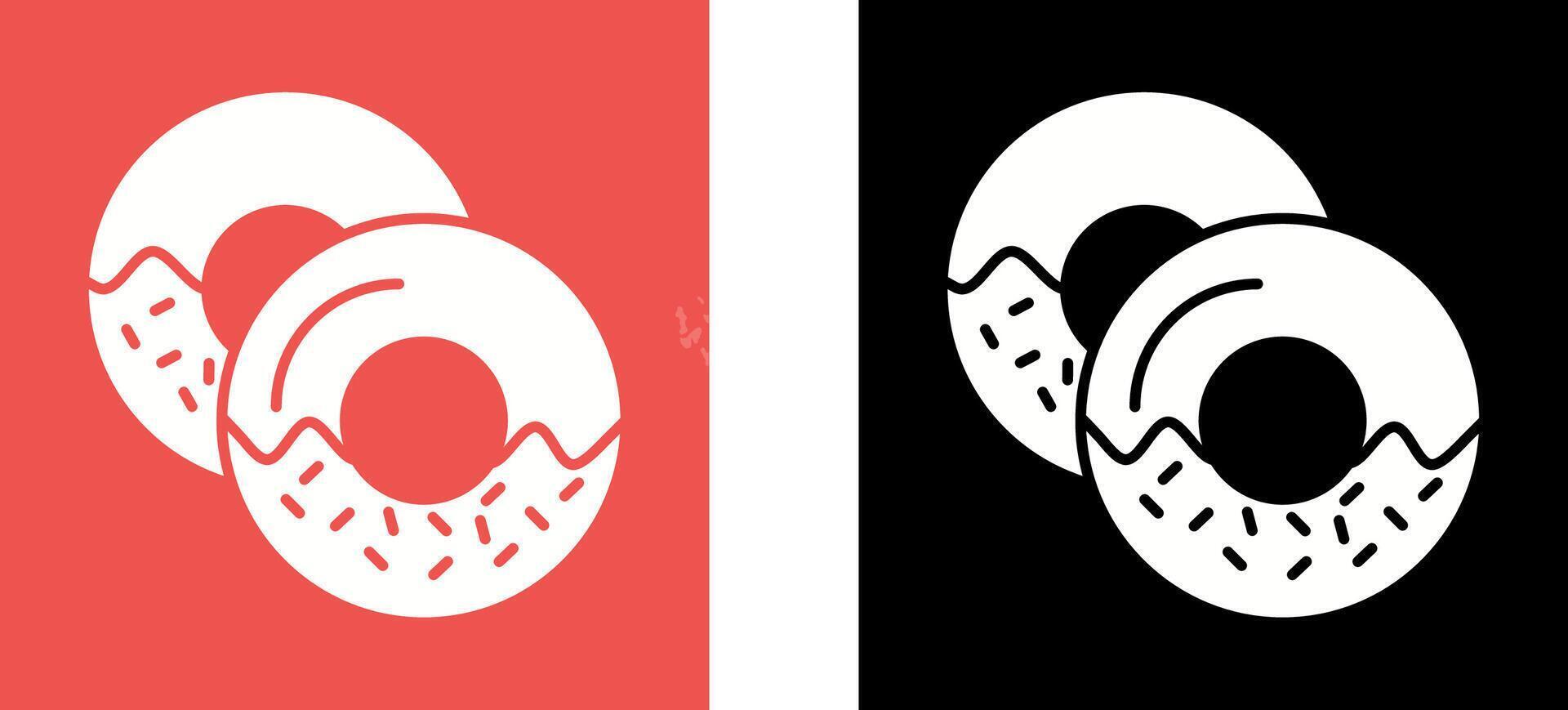 Doughnut Icon Design vector