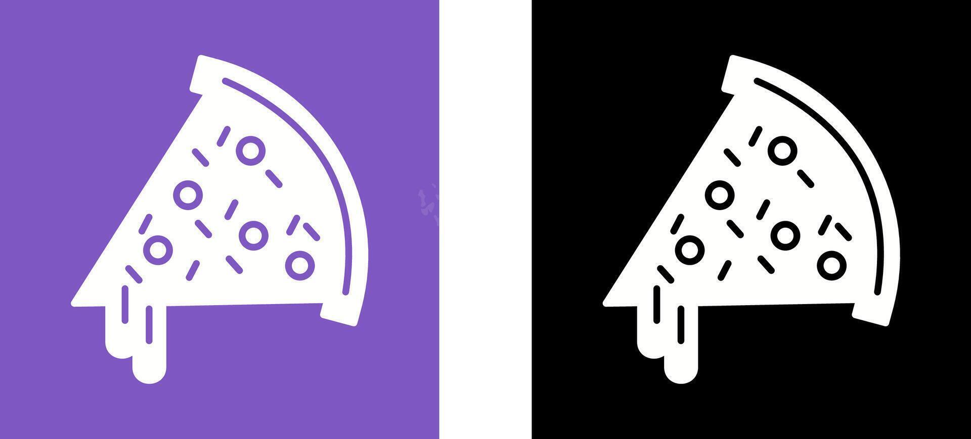 Pizza Slice Icon Design vector