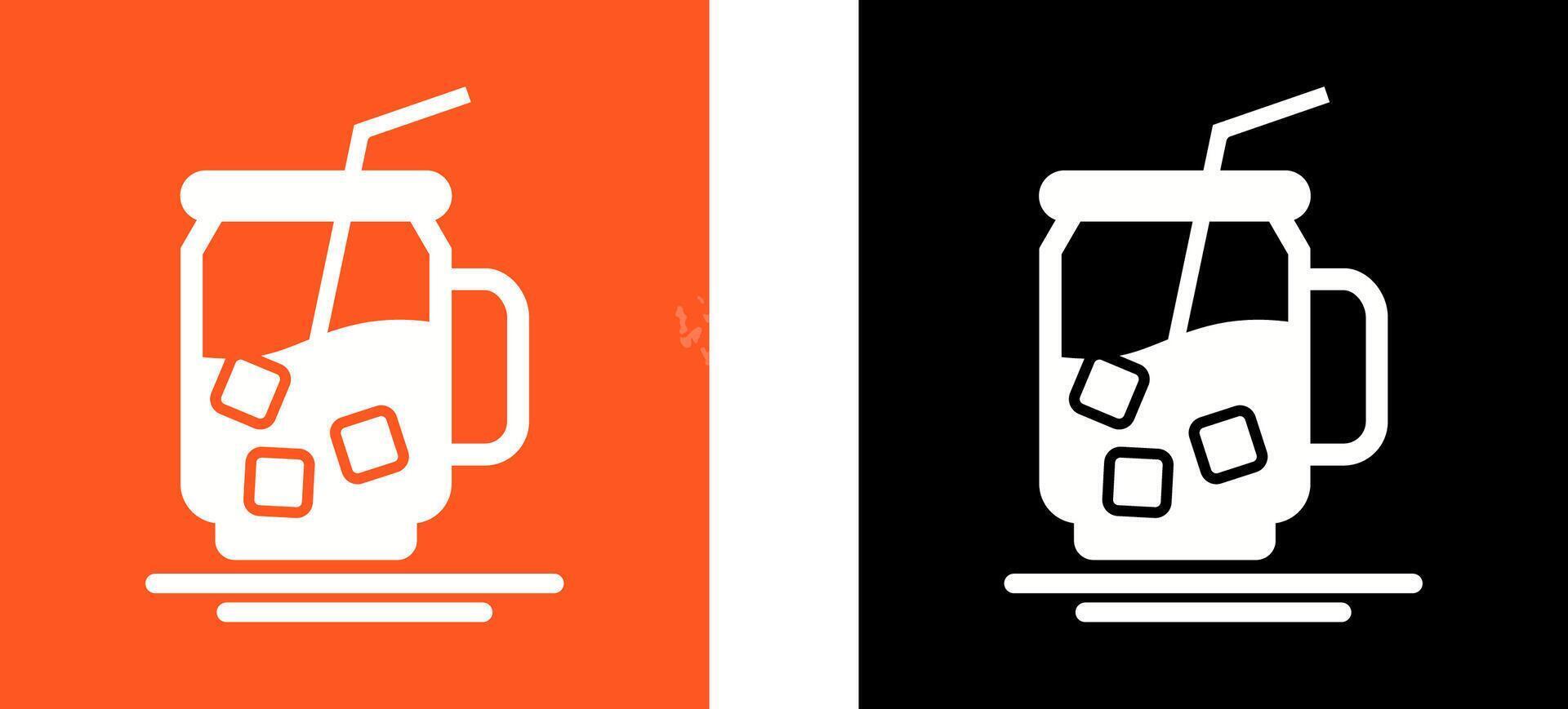 Iced Tea Icon Design vector