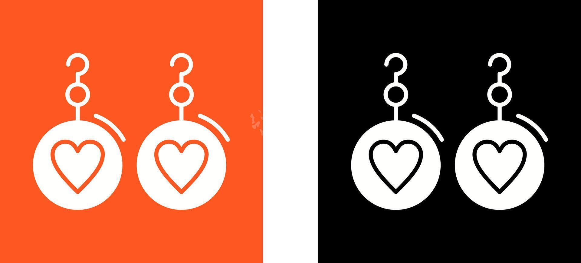 Earrings Icon Design vector