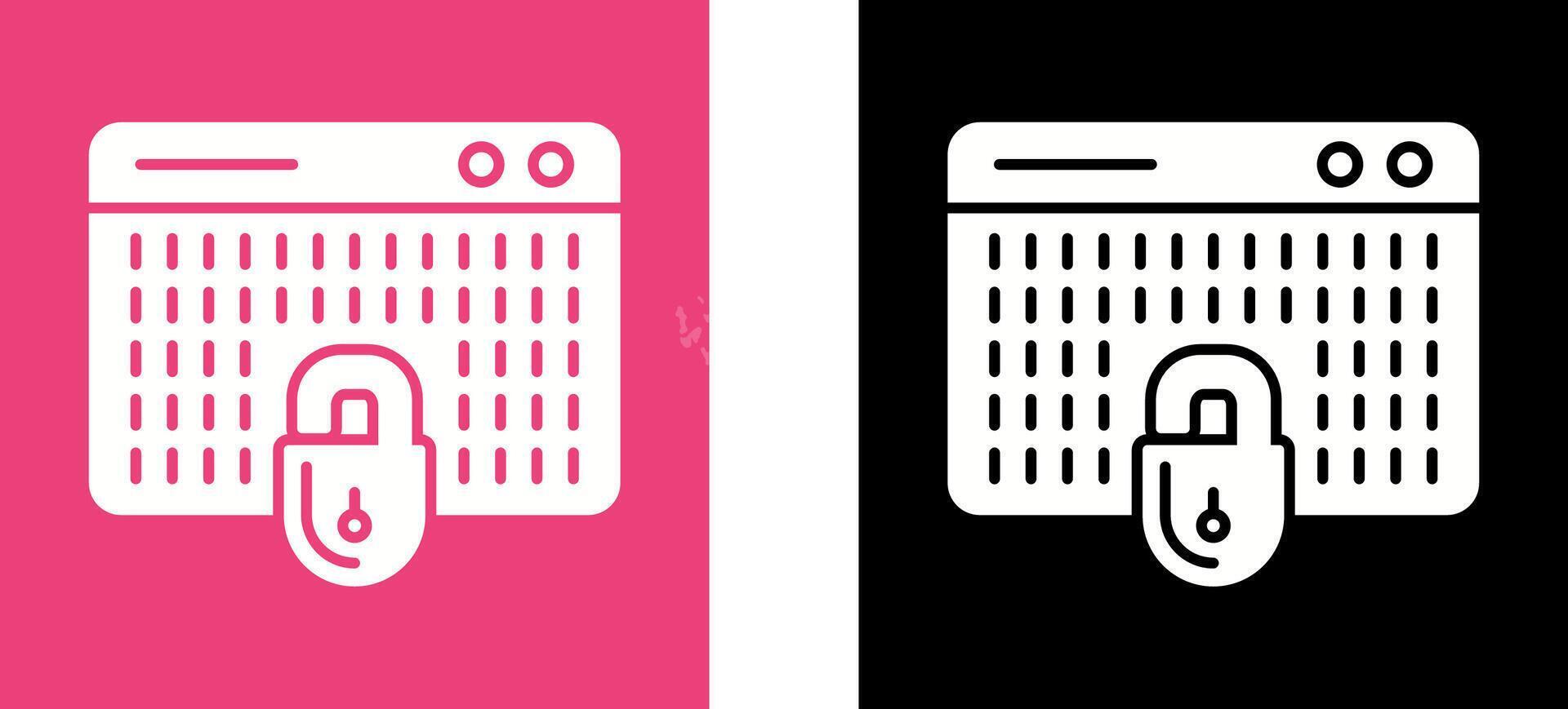 Hacking Icon Design vector
