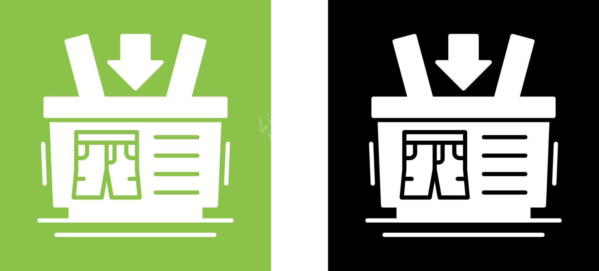 Shopping Basket Icon Design vector