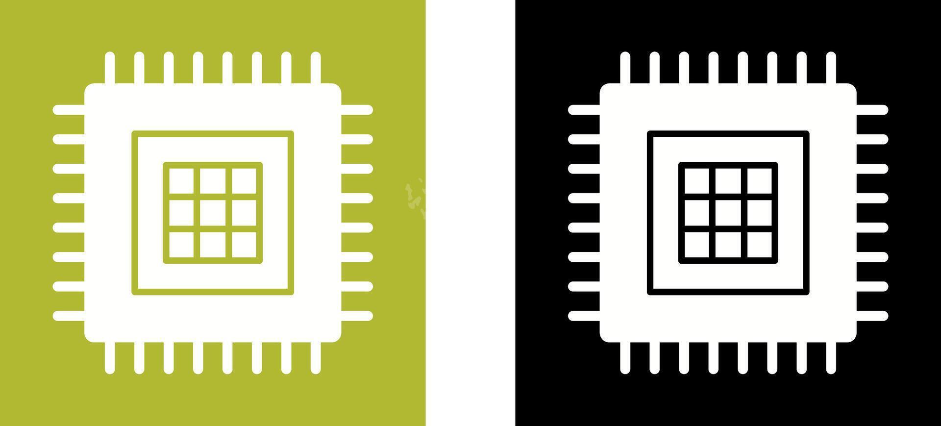 Processor Icon Design vector