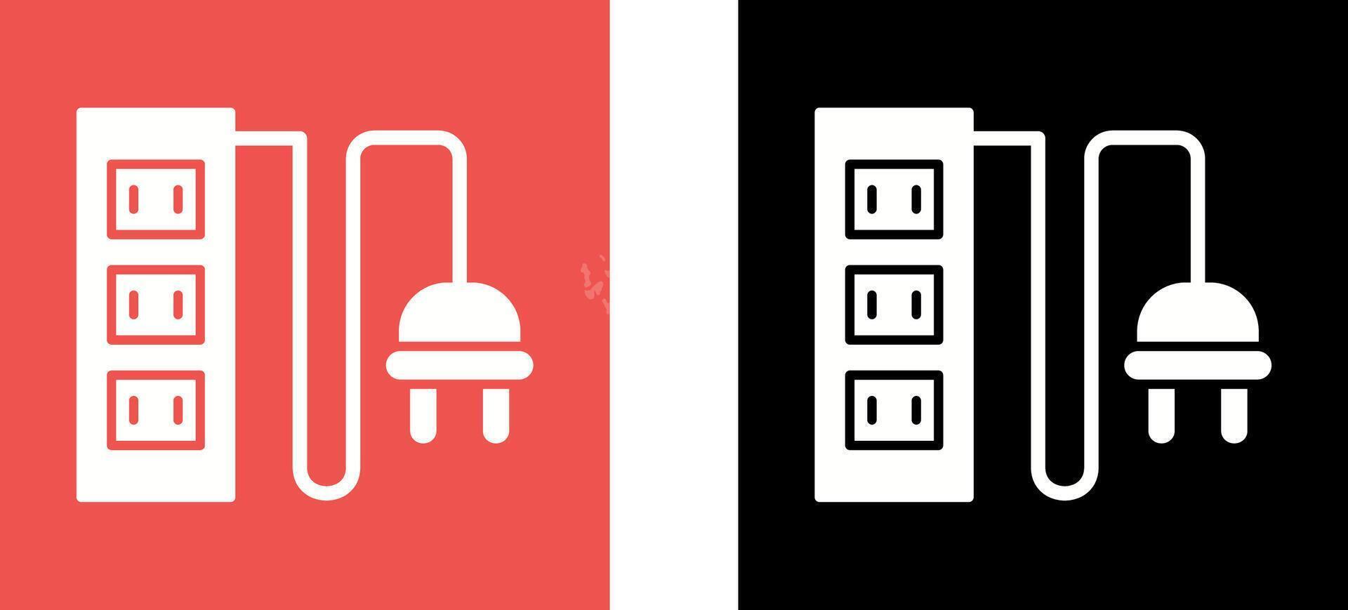 Power Socket Icon Design vector