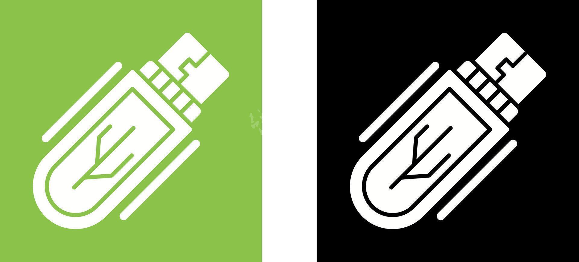 Usb Drive Icon Design vector