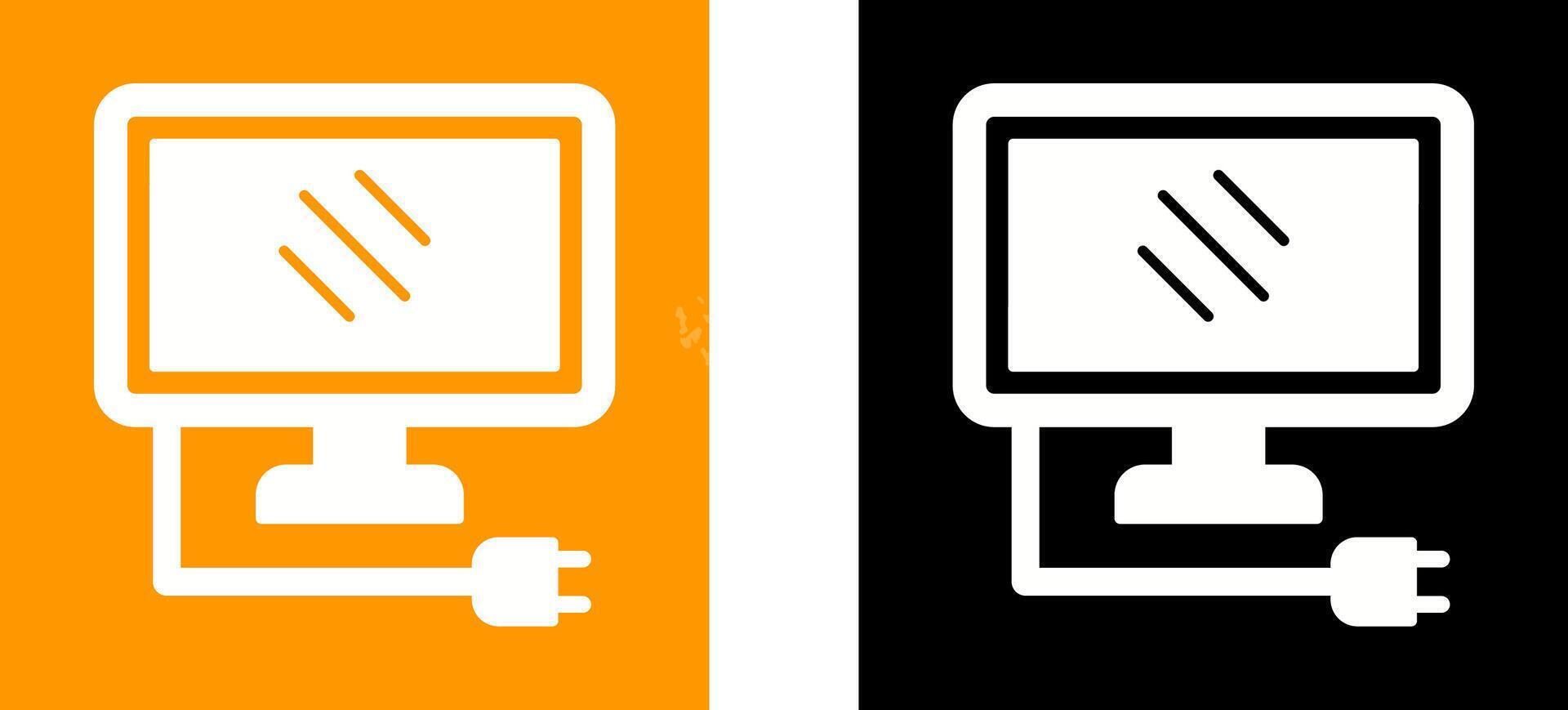 Monitor Icon Design vector