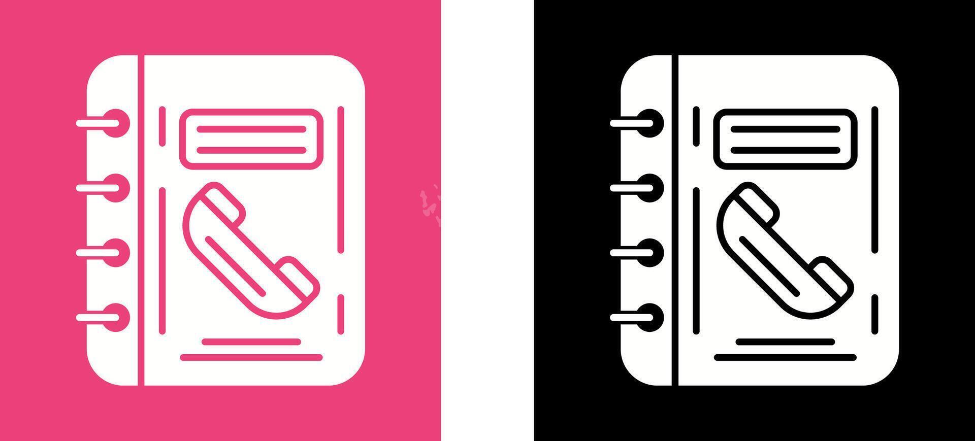 Phonebook Icon Design vector