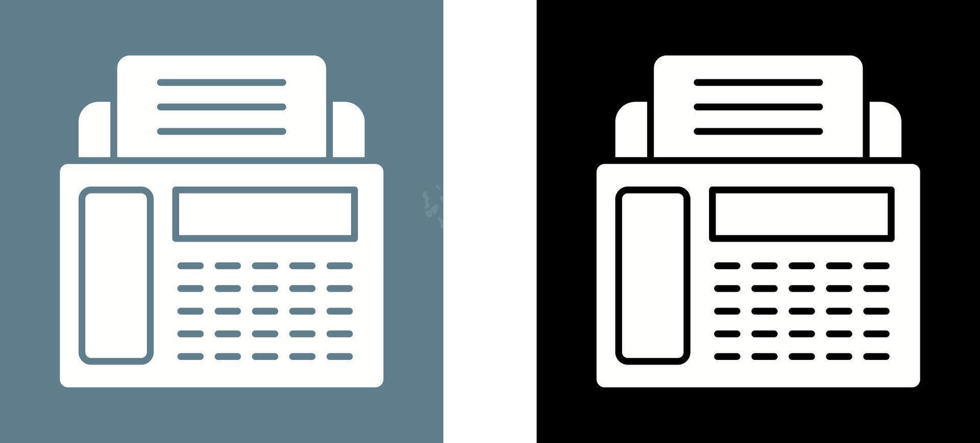 Fax Machine Icon Design vector
