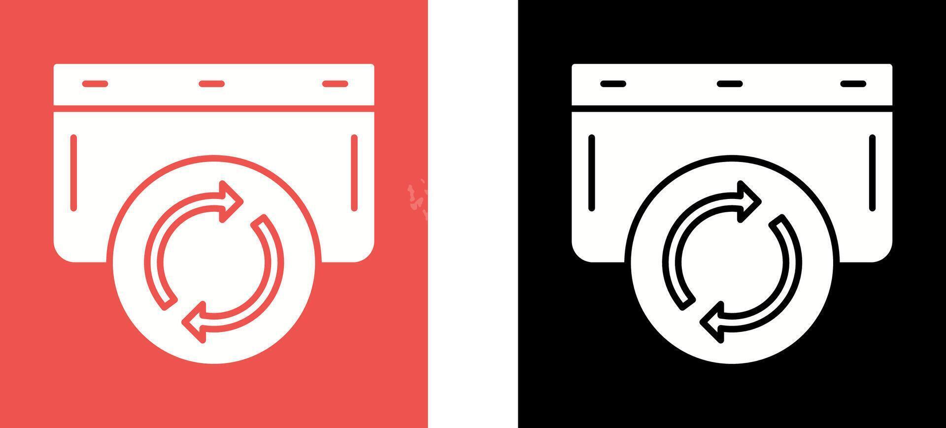 Refresh Icon Design vector