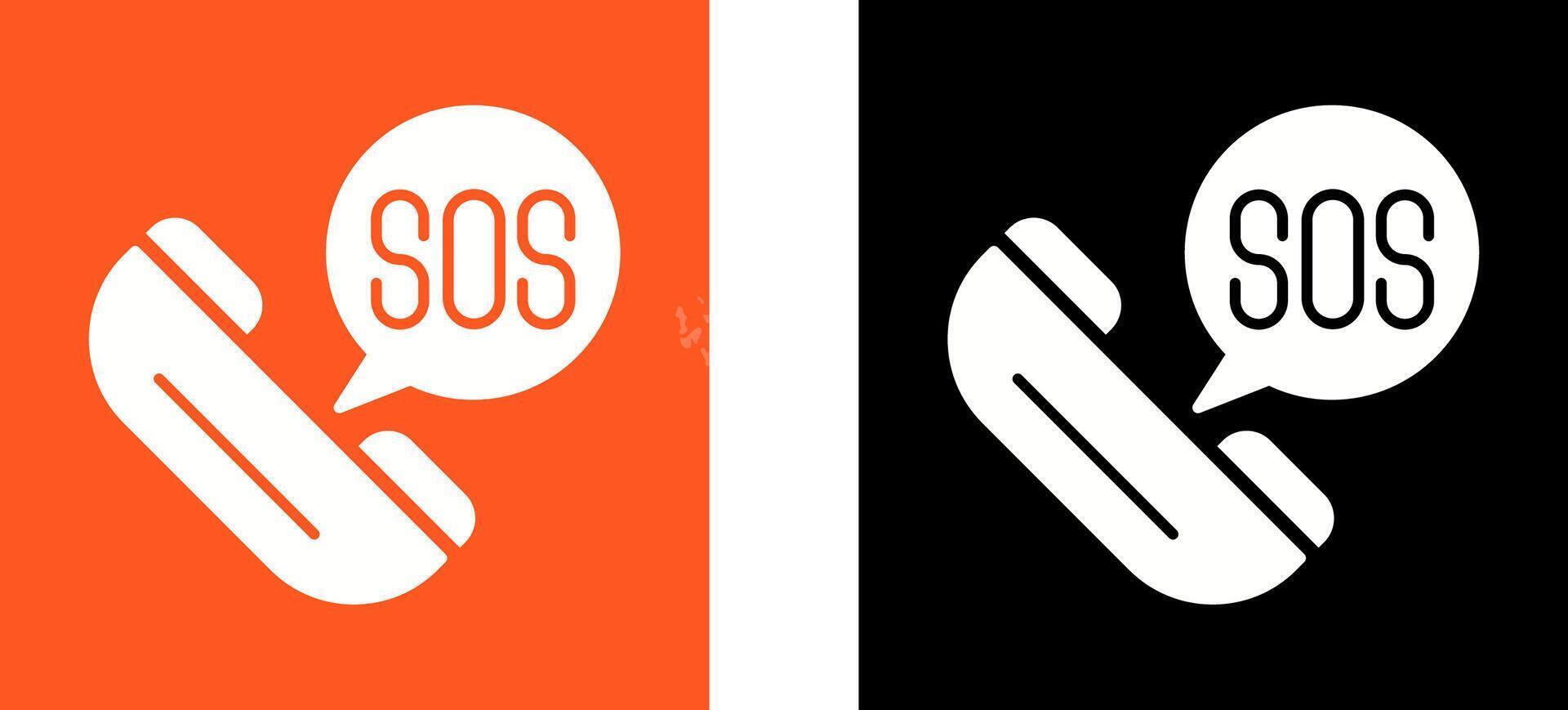 Sos Icon Design vector