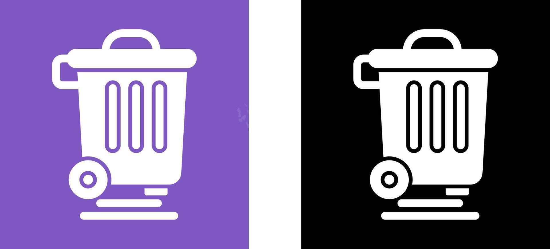 Dustbin Icon Design vector