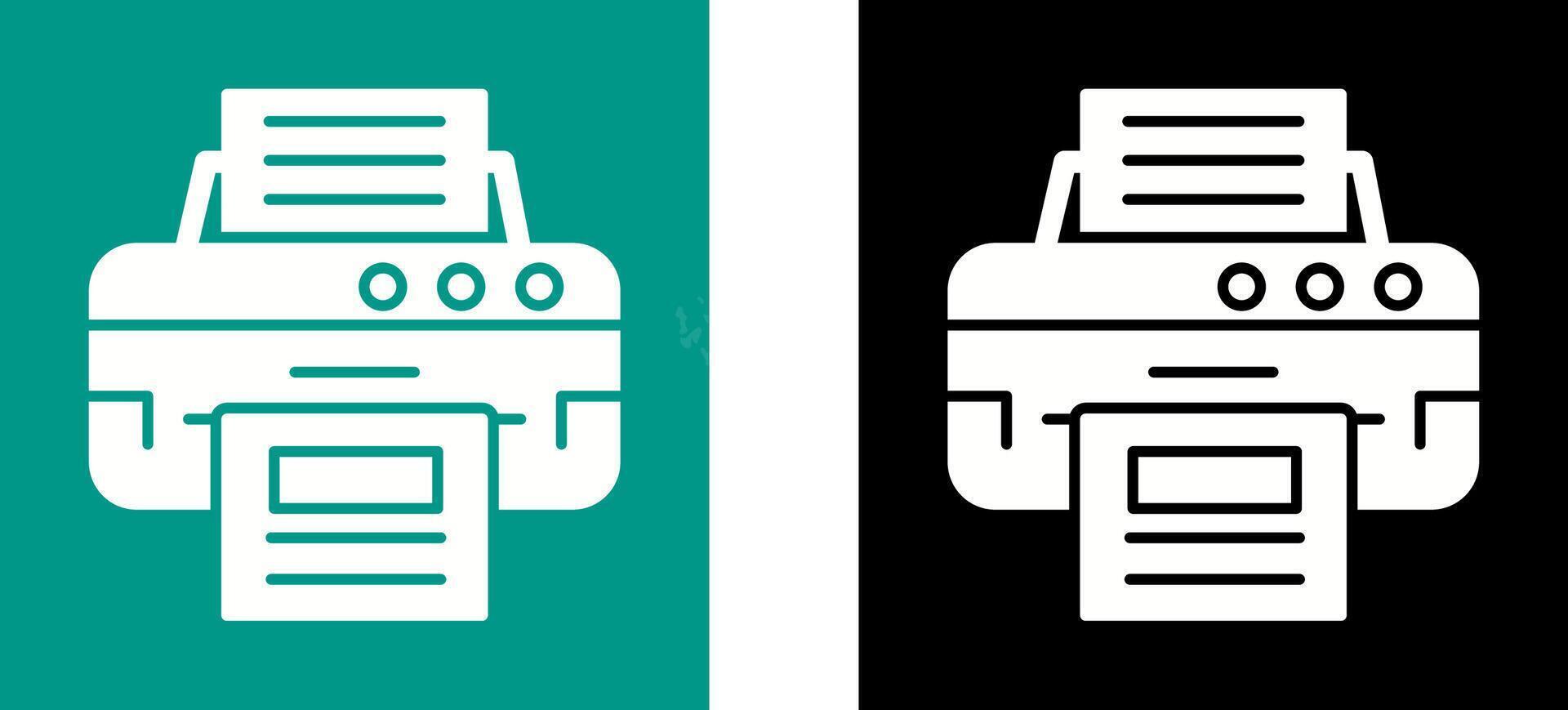 Printer Icon Design vector