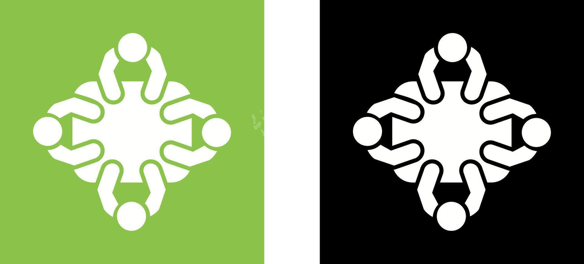 Staff Meeting Icon Design vector
