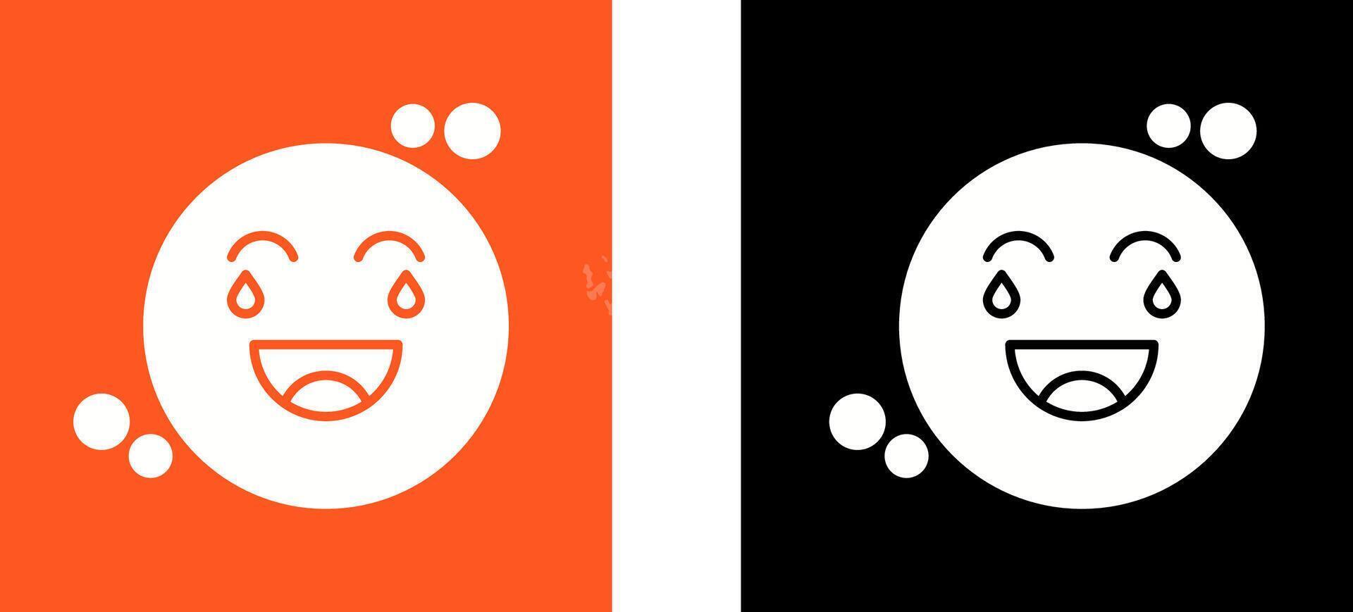 Loughing Icon Design vector