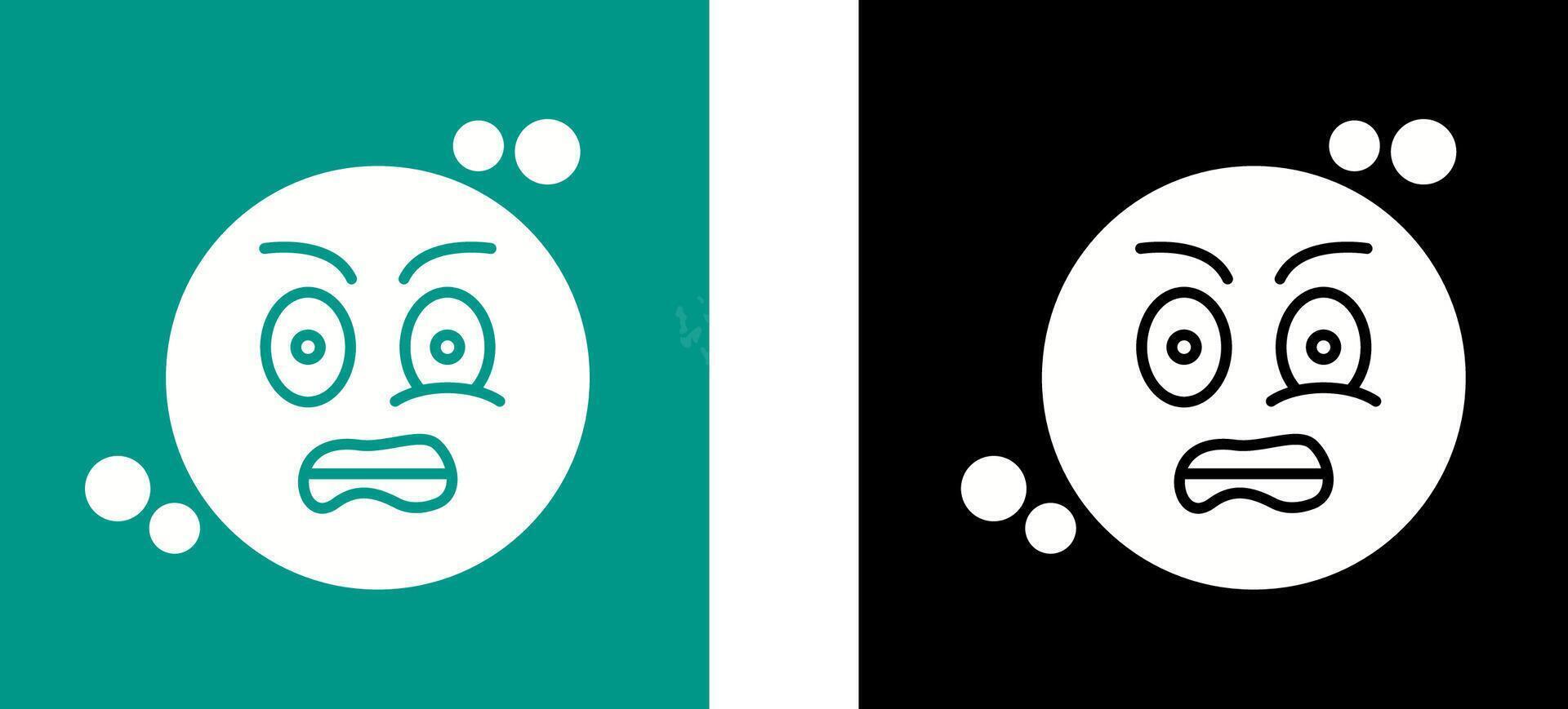 Grimacing Icon Design vector