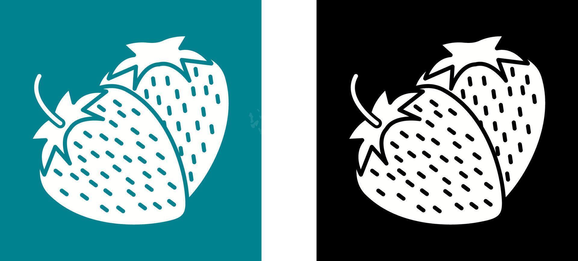 Strawberry Icon Design vector