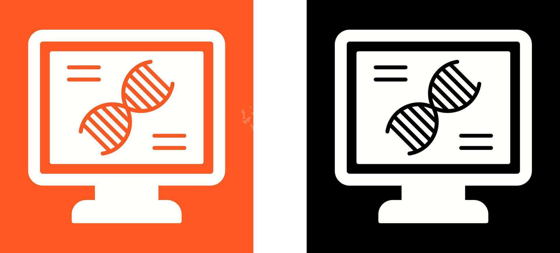 Dna Test Icon Design vector