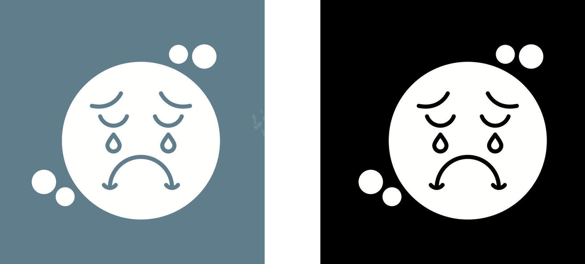 Unhappy Icon Design vector