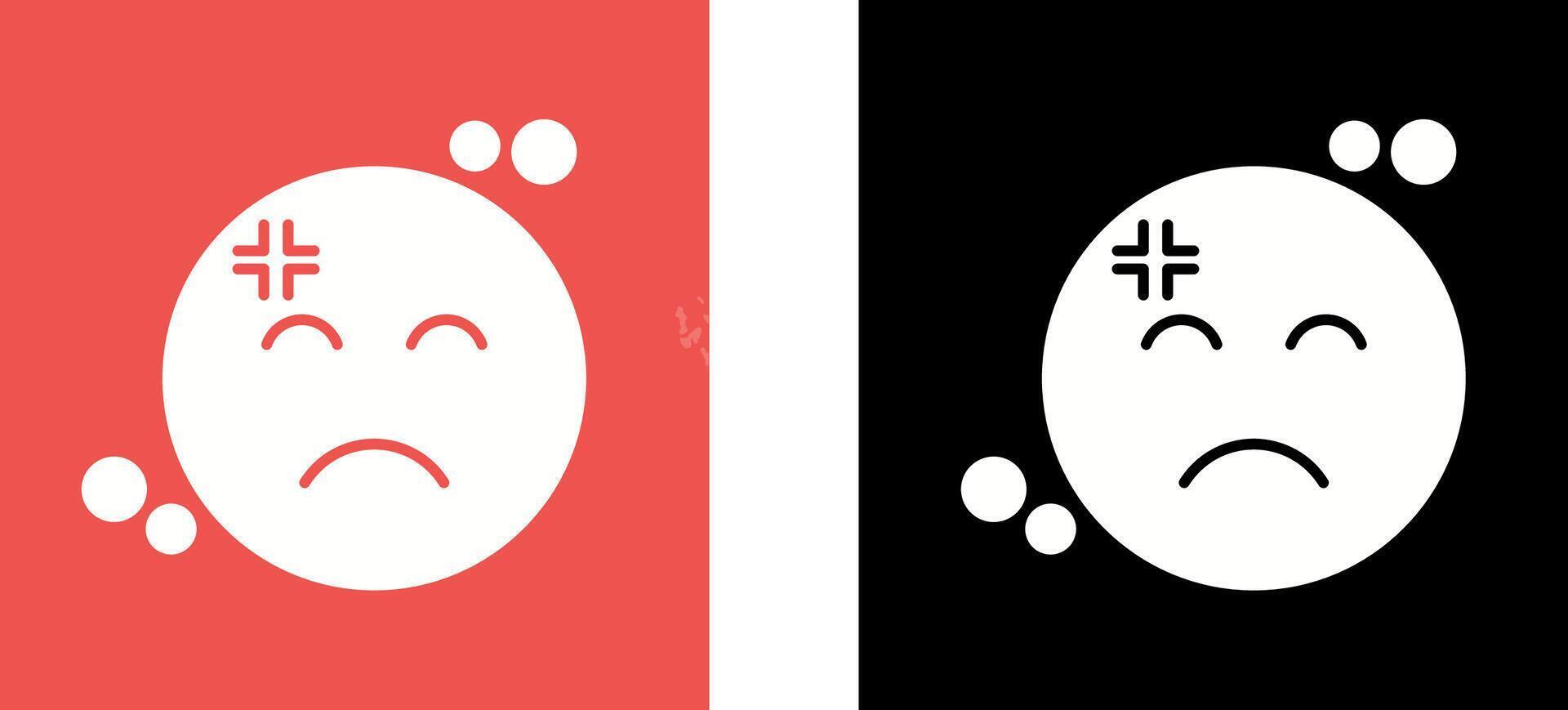 Dissapointment Icon Design vector