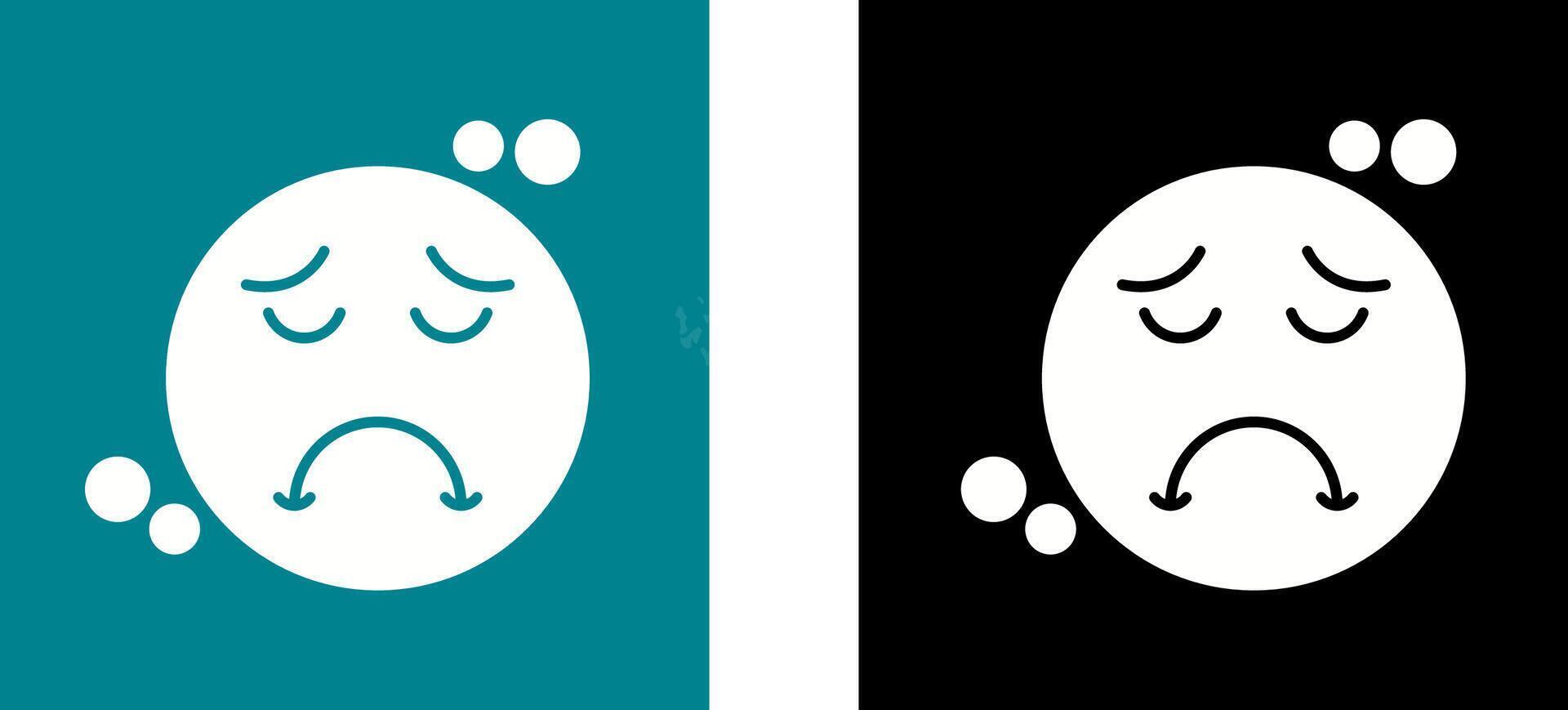 Sad Icon Design vector