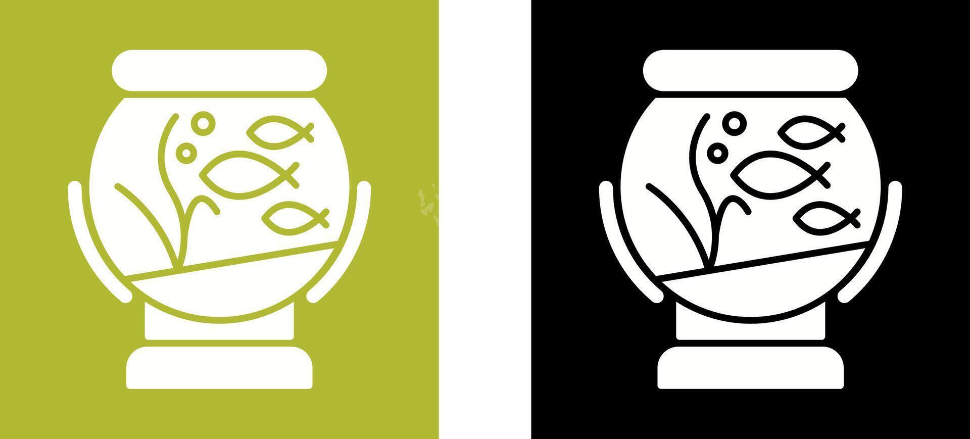 Fishbowl Icon Design vector