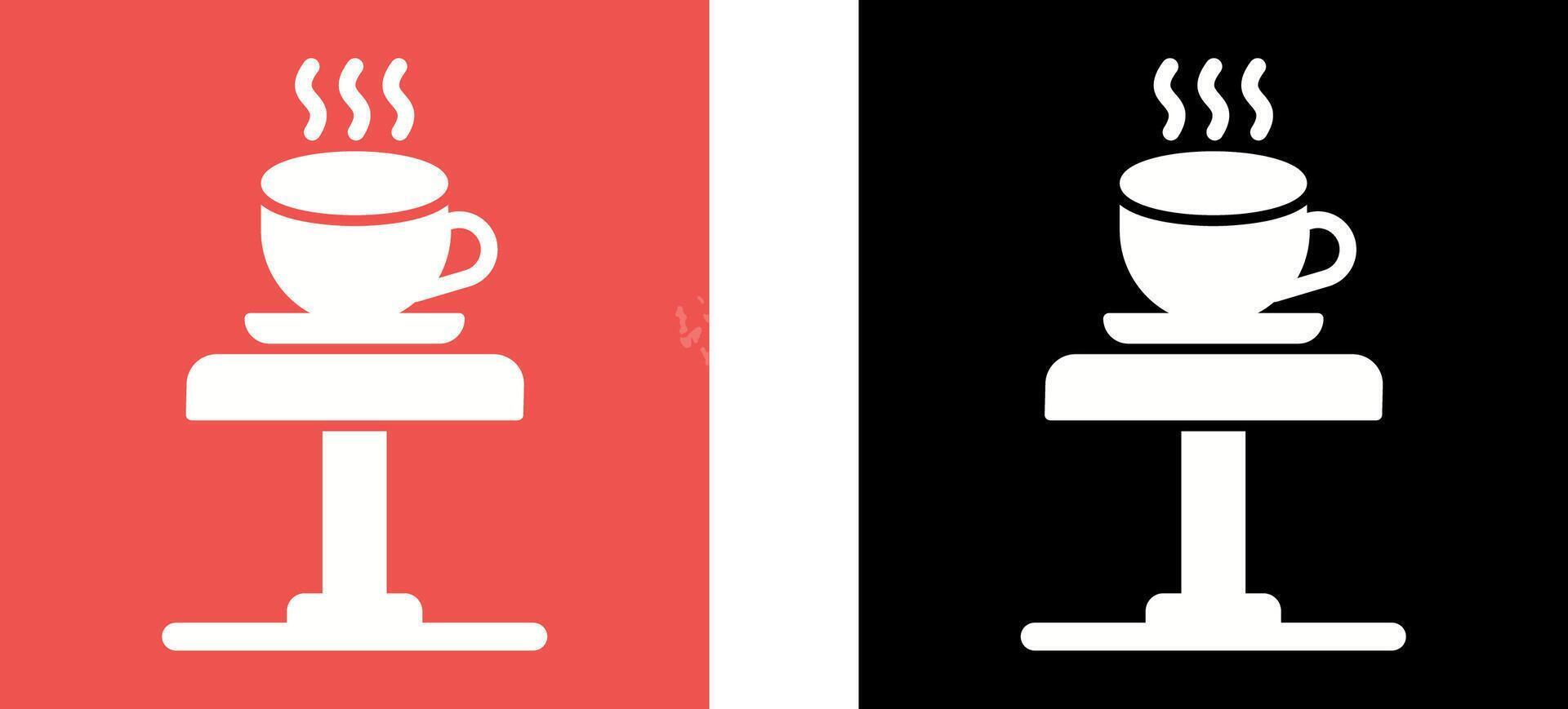 Coffee Table Icon Design vector