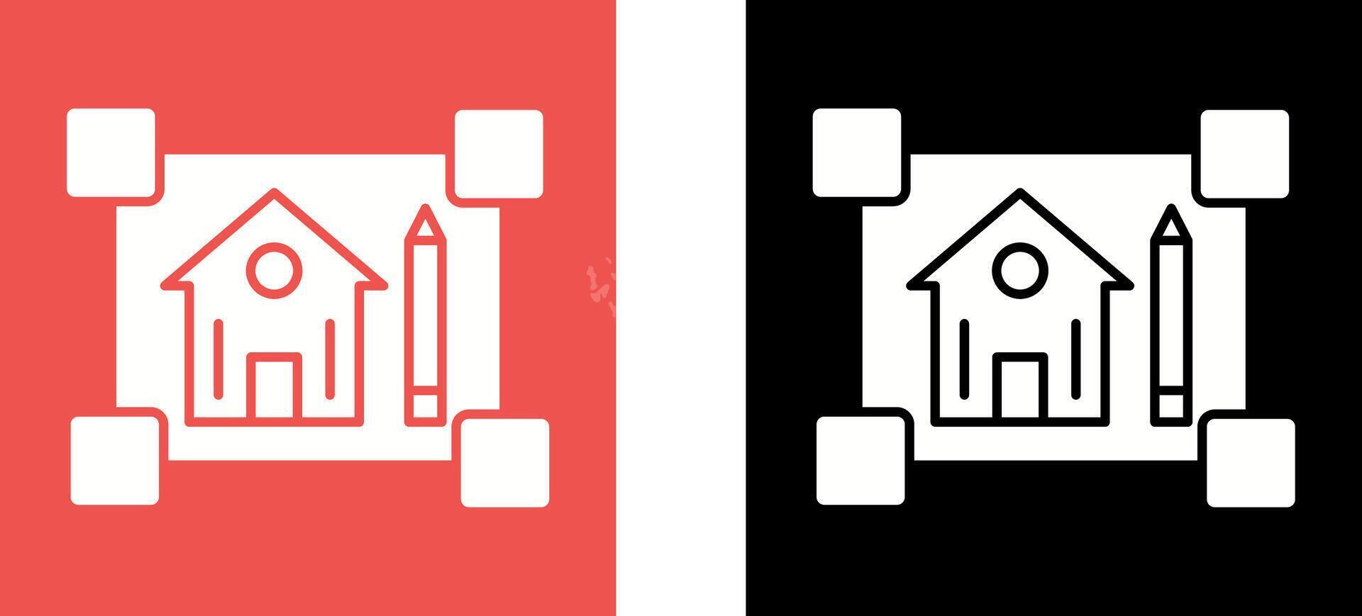 Blueprint Icon Design vector