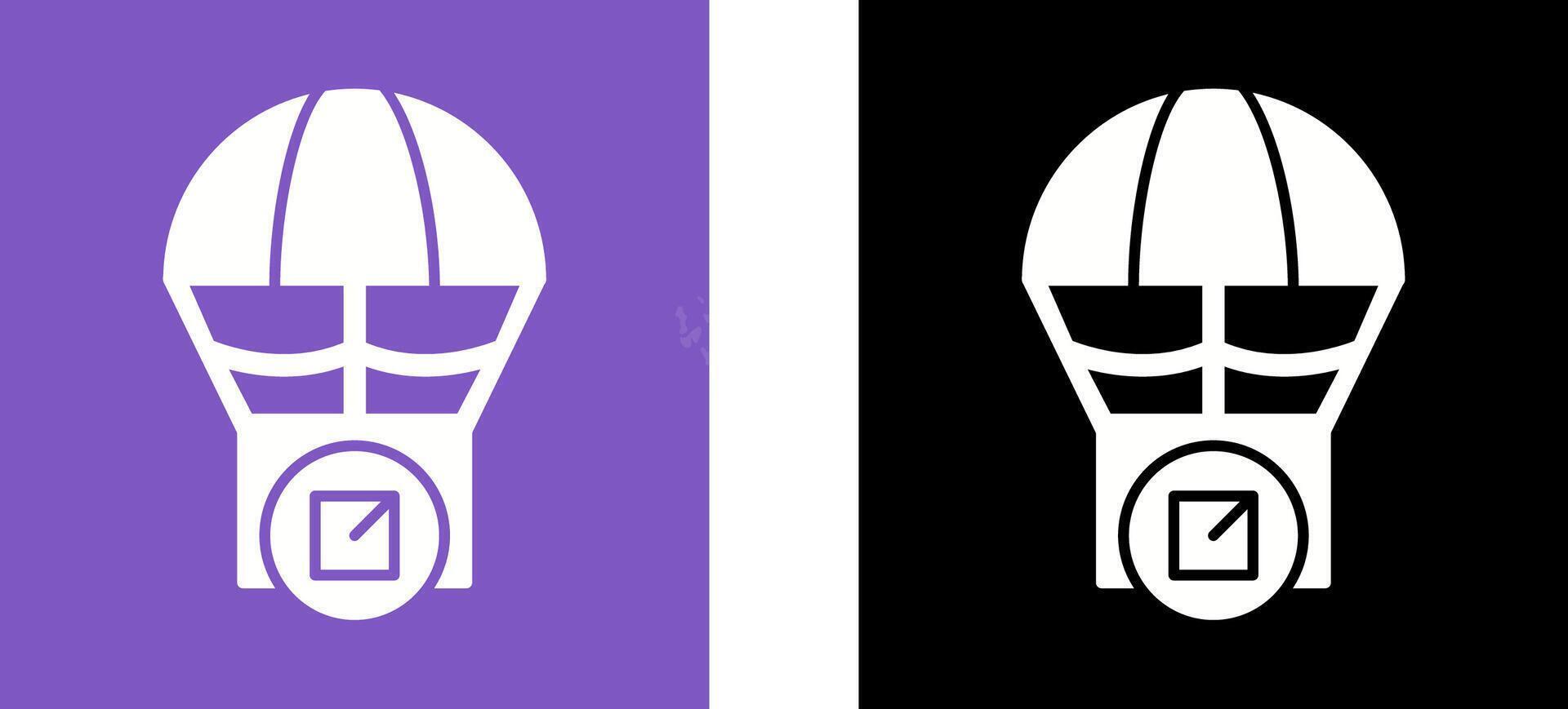 Parachute Icon Design vector