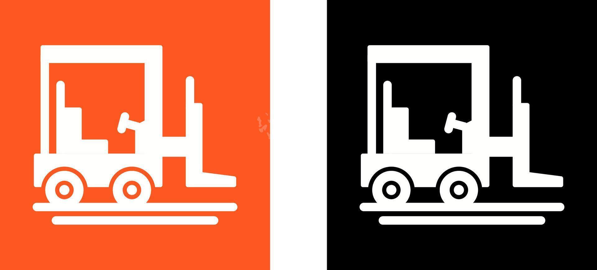 Forklift Icon Design vector
