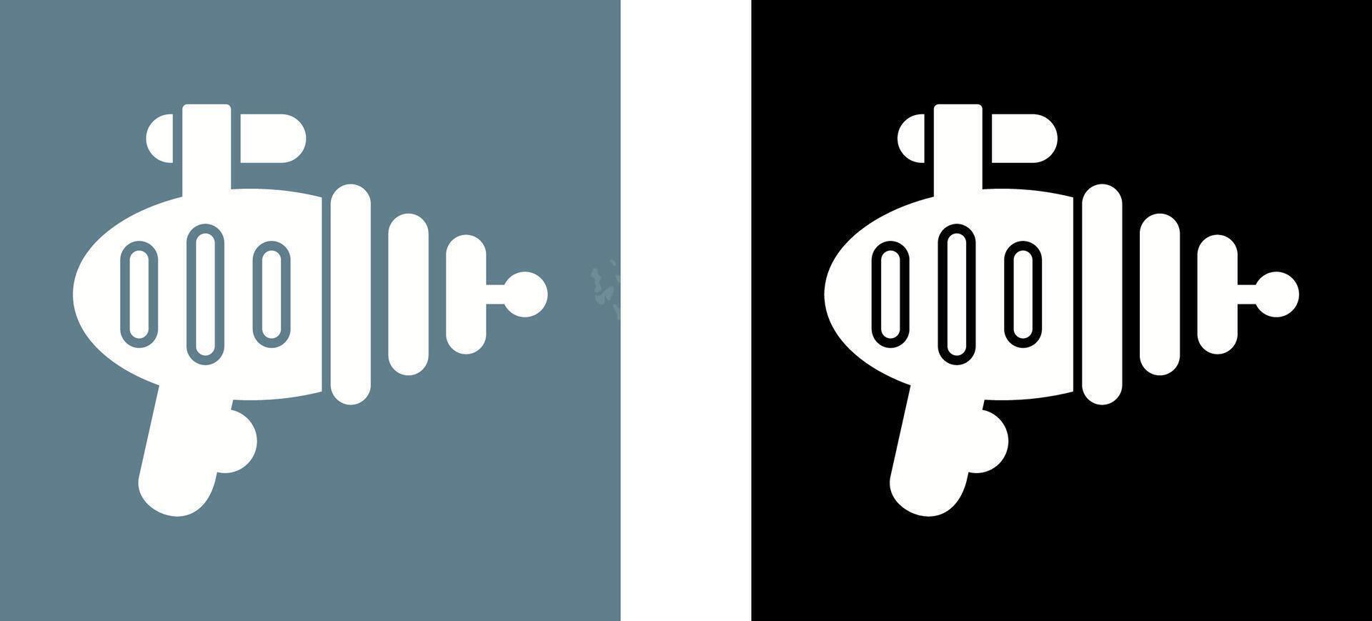 Laser Gun Icon Design vector