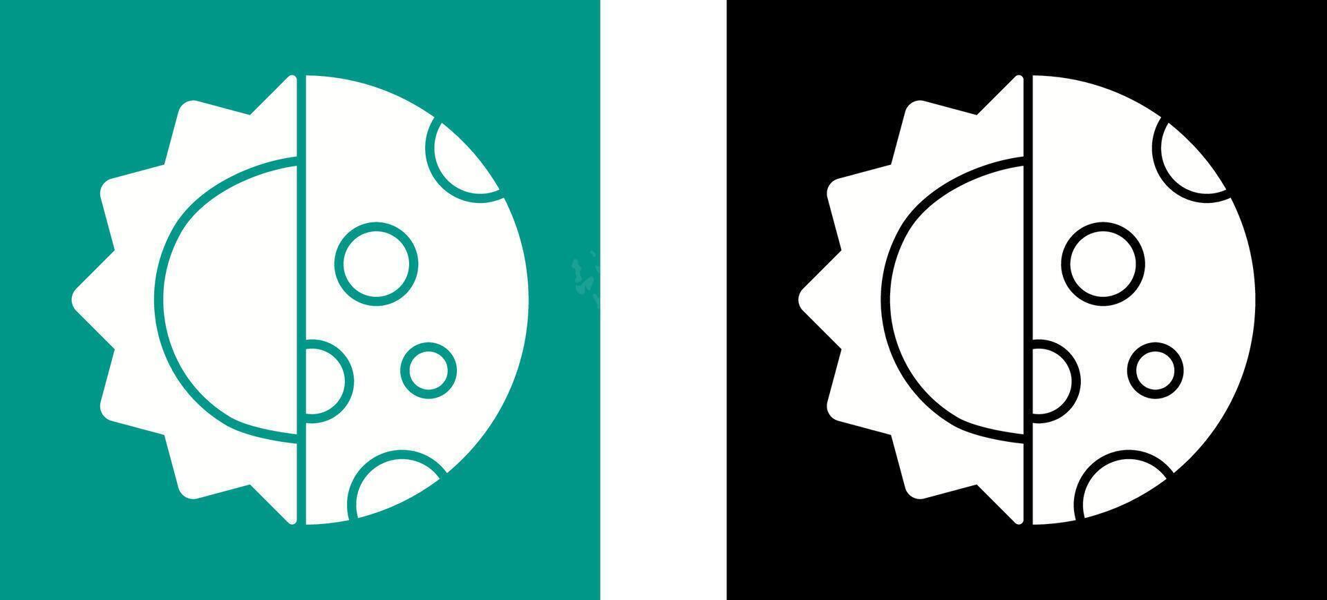 Day And Nigt Icon Design vector