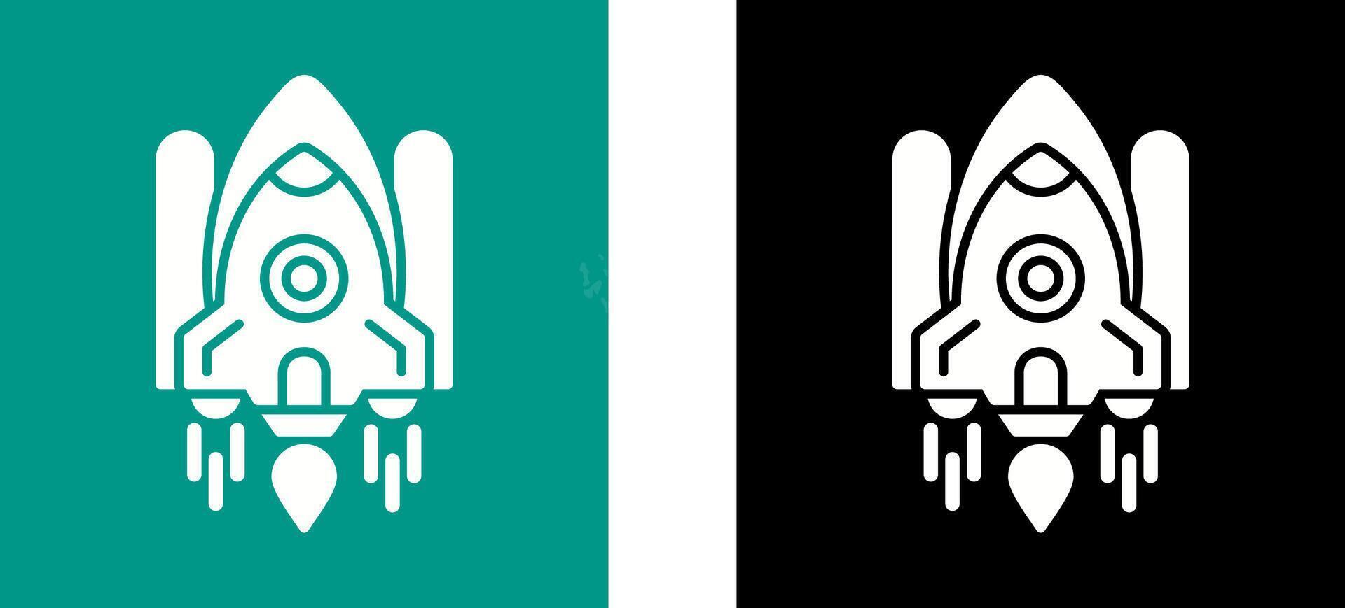 Space Shuttle Icon Design vector