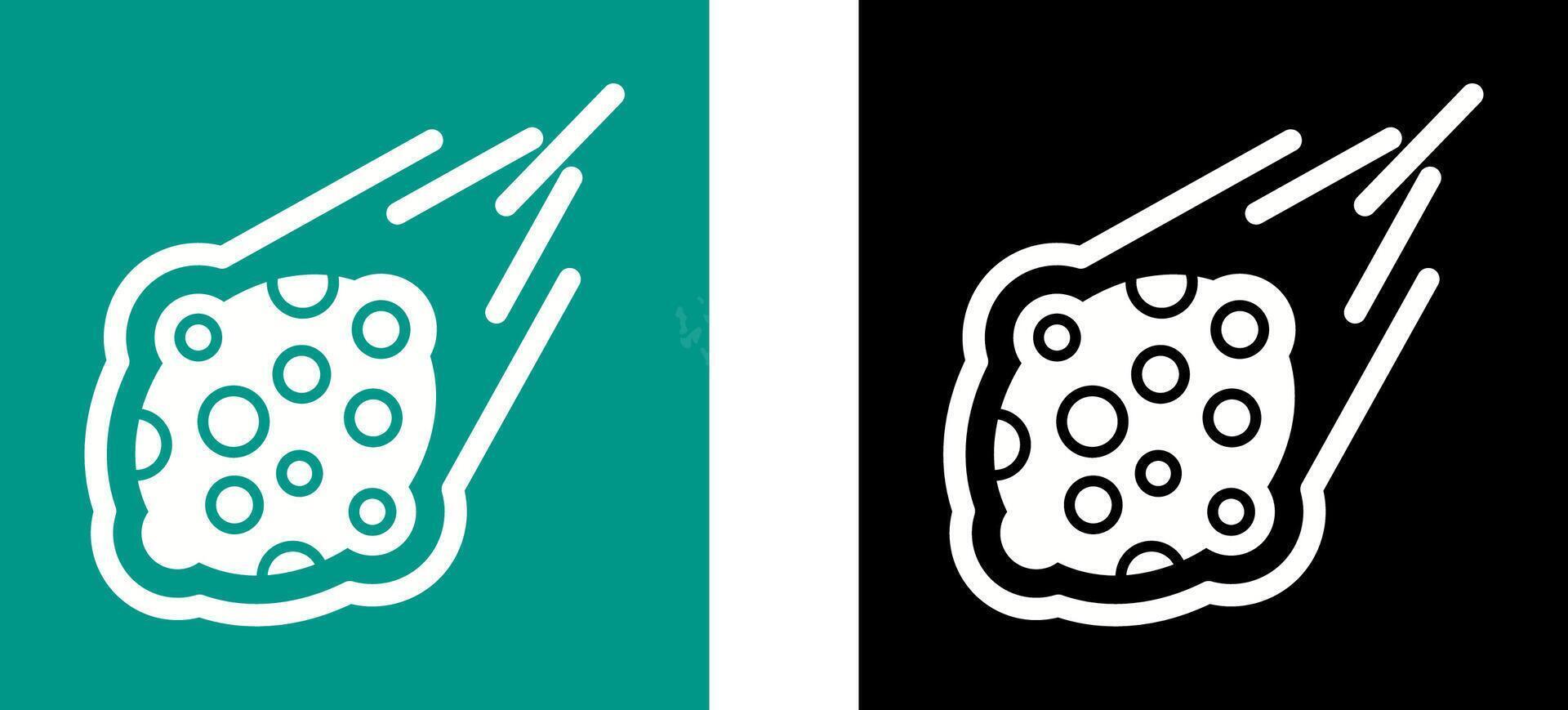 Meteorite Icon Design vector