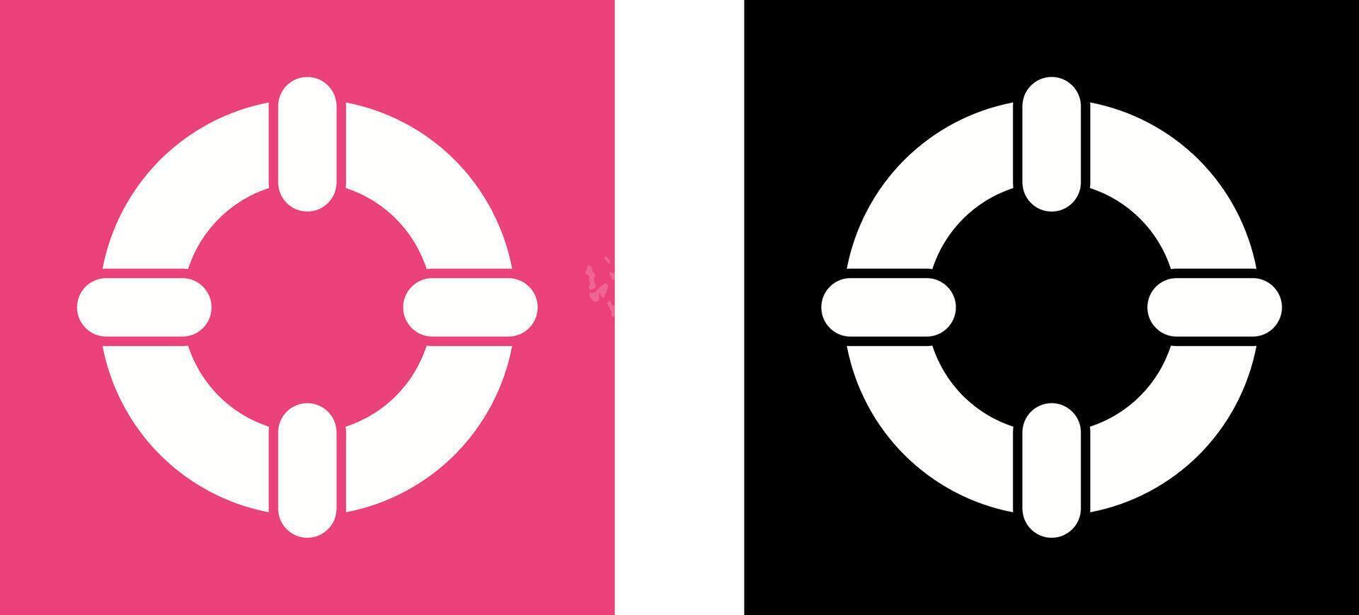 Life Saver Icon Design vector